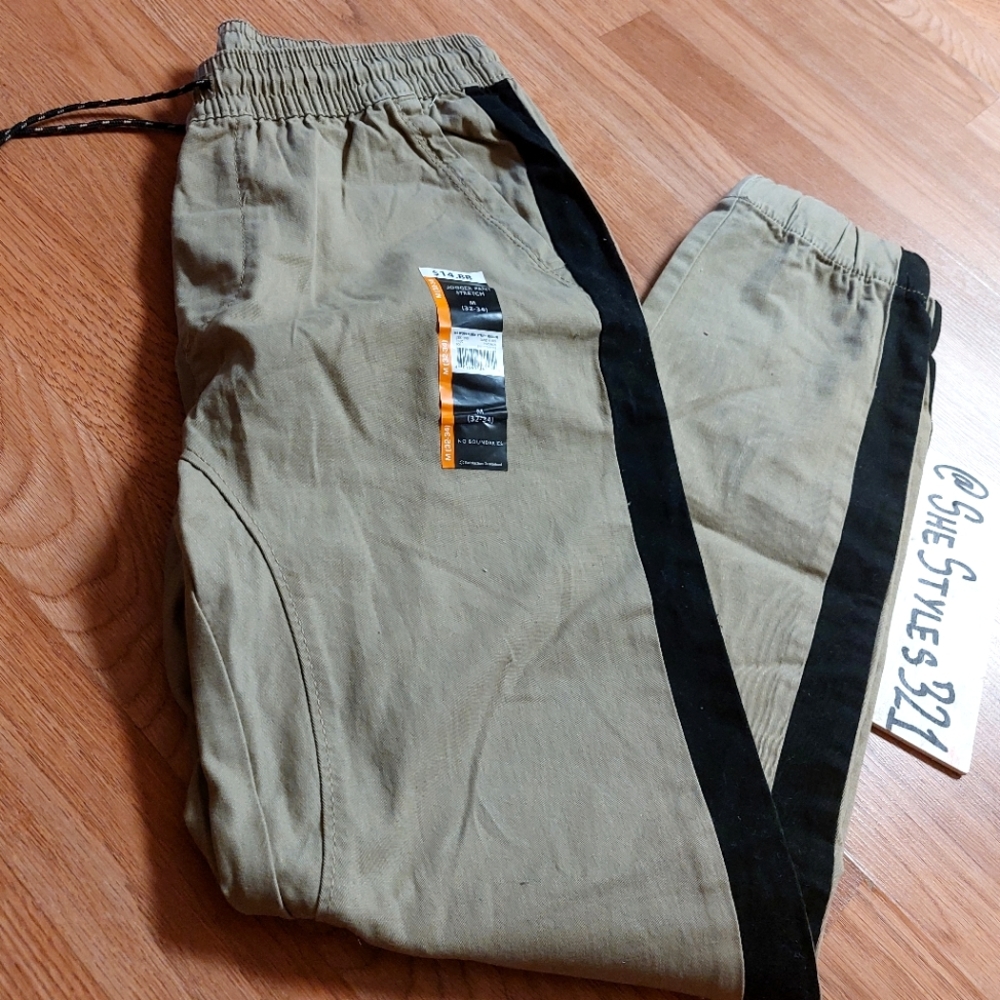 Khaki Cargo Joggers